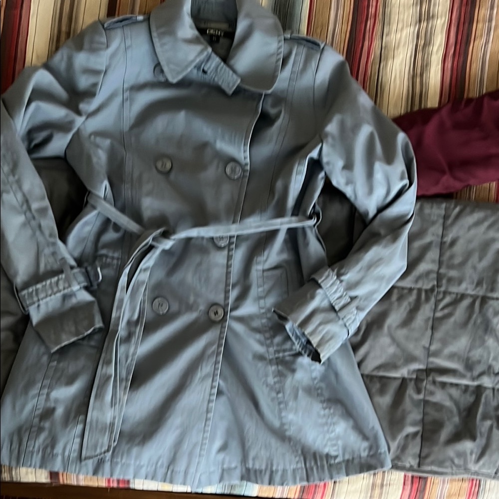 DKNY Periwinkle Trench Coat